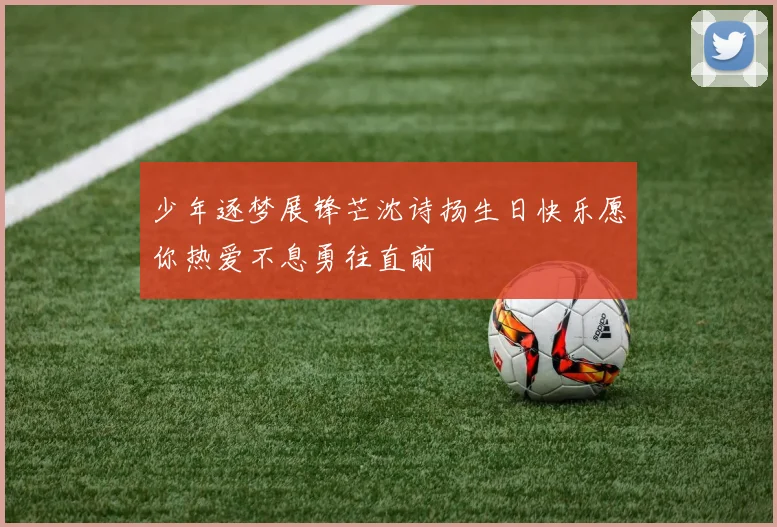 少年逐梦展锋芒沈诗扬生日快乐愿你热爱不息勇往直前